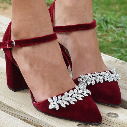 ruby red wedding shoes