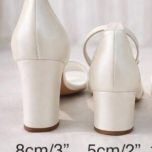 Handmade White Leather Wedding Sandals with Organza Laces image 8