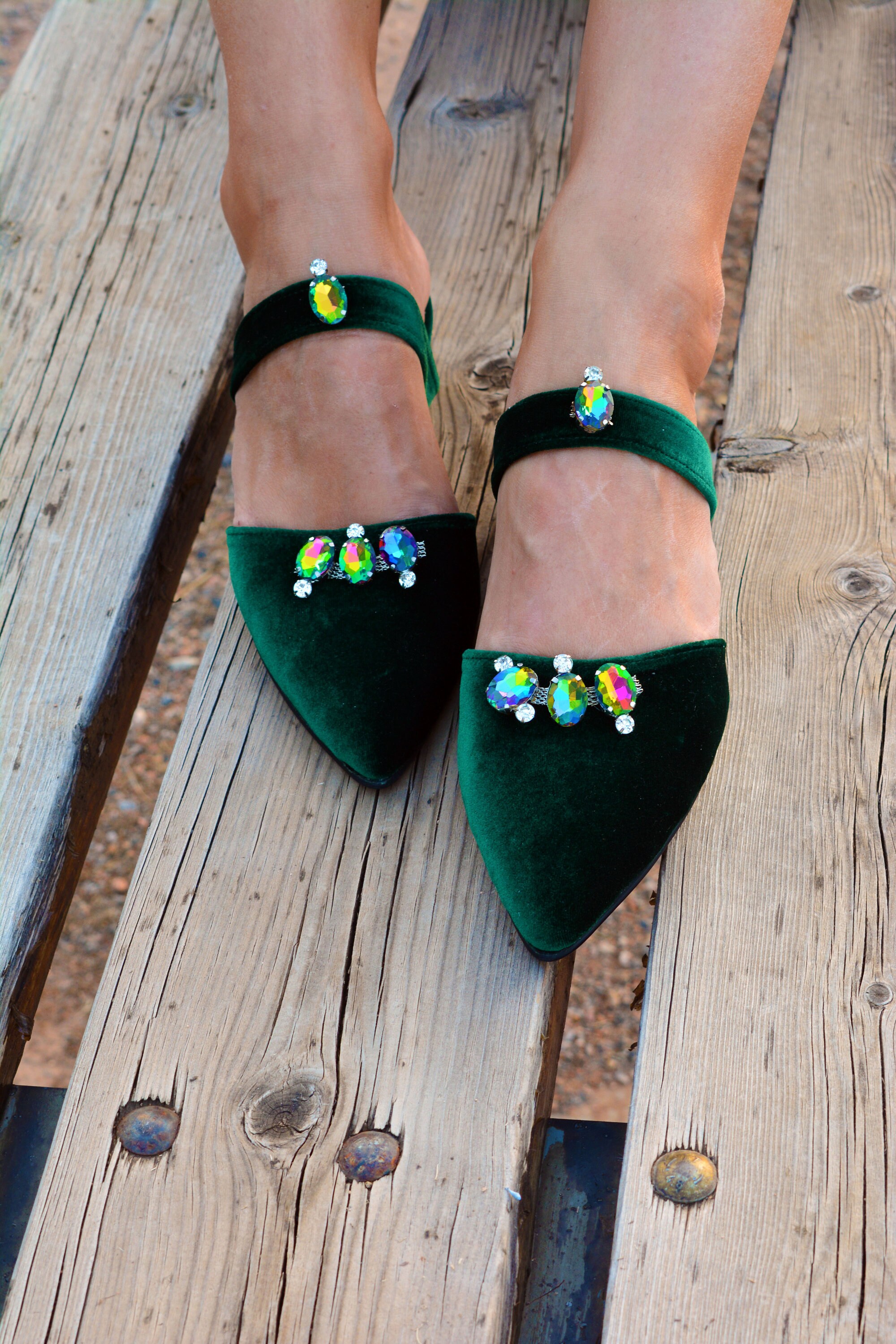 velvet wedding shoes