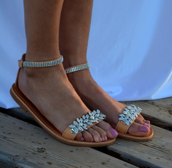 Wedding sandals, Bridal sandals, Leather sandals,Rhinestone embellished shoes, Silver sandals, Beach wedding sandals, Luxury sandals Wedding sandals, Bridal sandals, Leather sandals,Rhinestone embellished shoes, Silver sandals, Beach wedding sandals, Luxury sandals