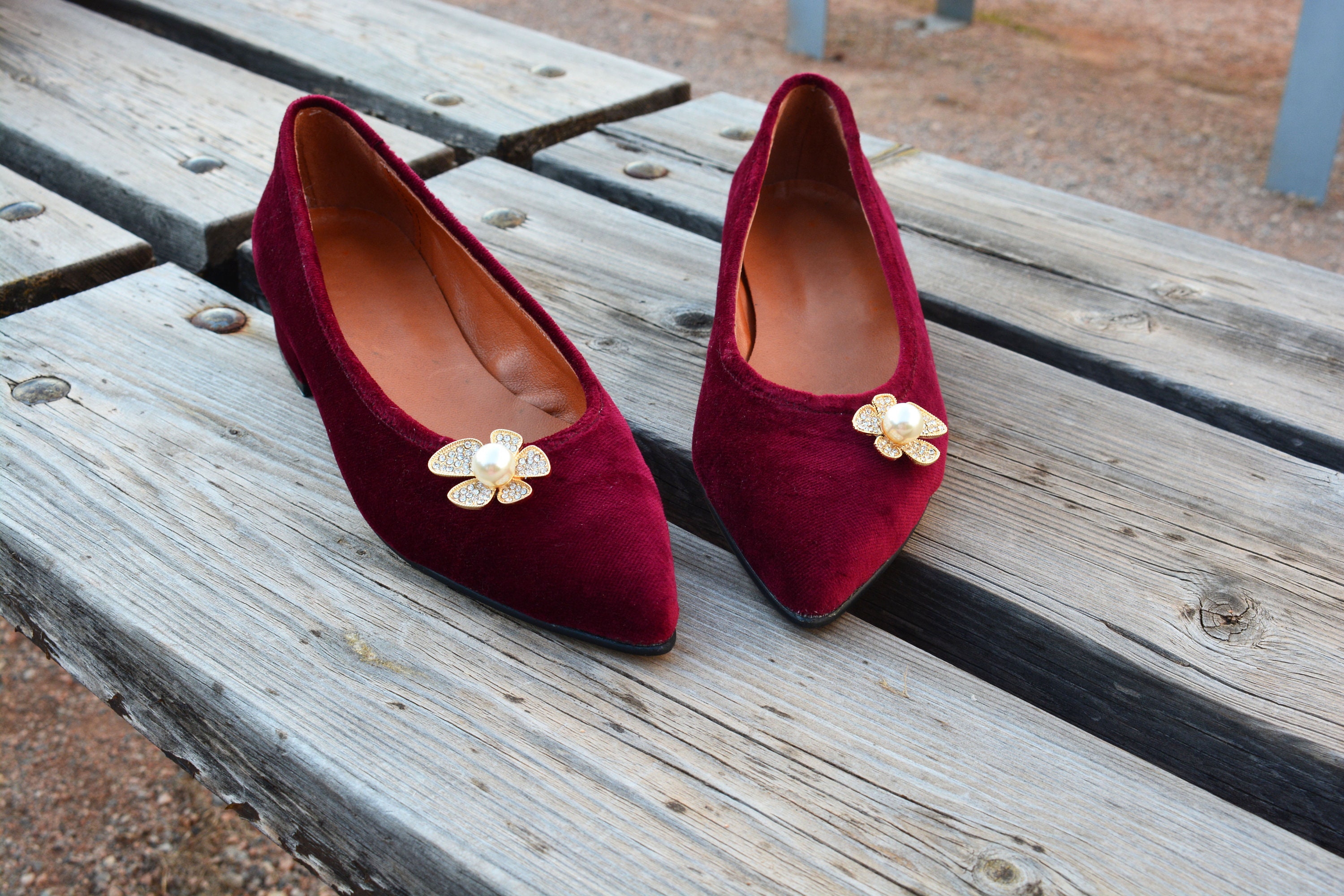 red velvet prom shoes