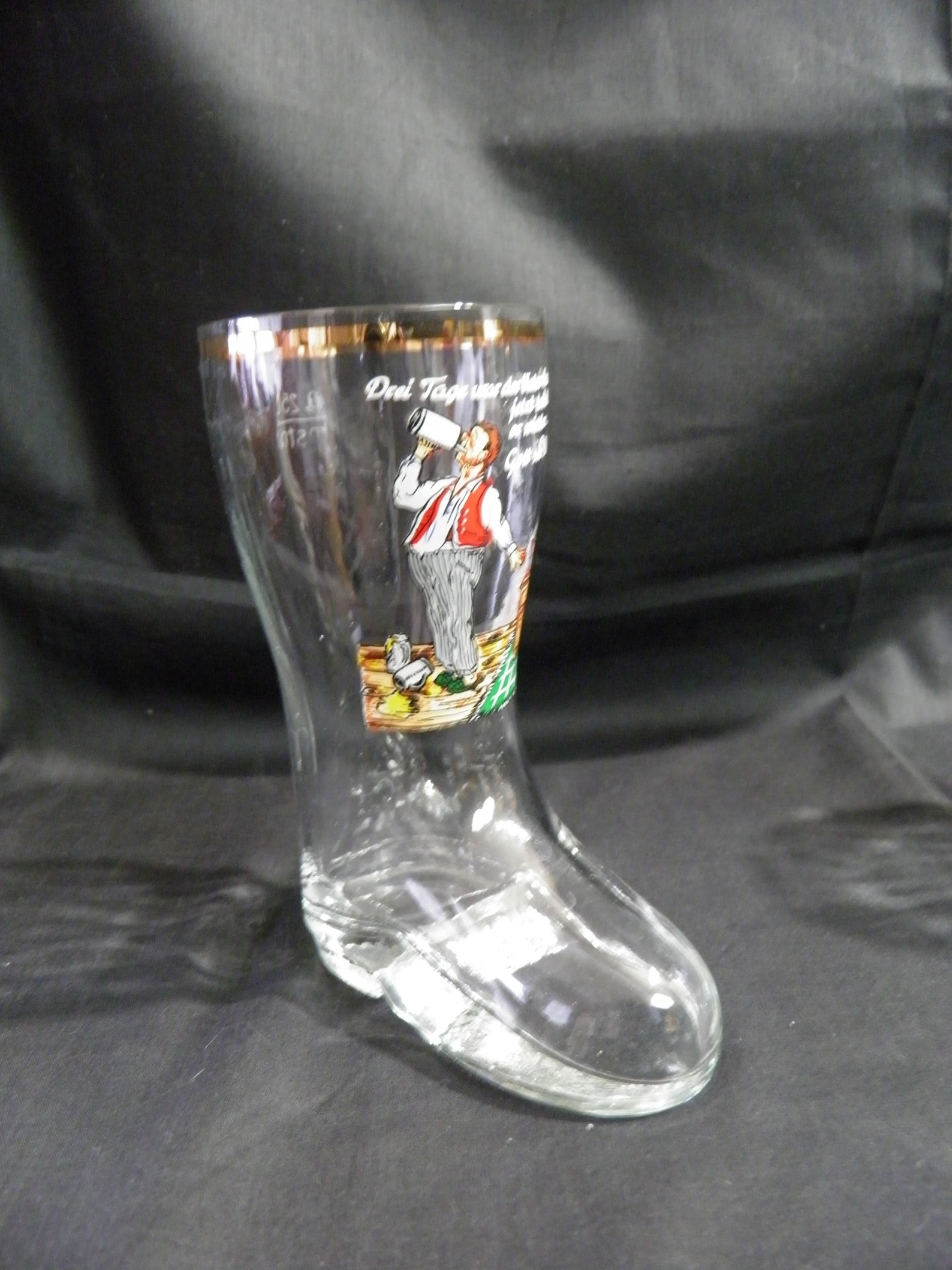 German Drinking Boot Glasses Etsy