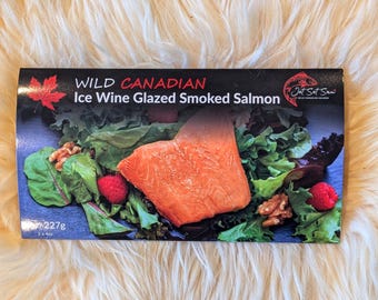 Ice Wine Glazed Smoked Salmon – 8 oz Retort Pouch Christmas Gift All Natural Shelf Stable
