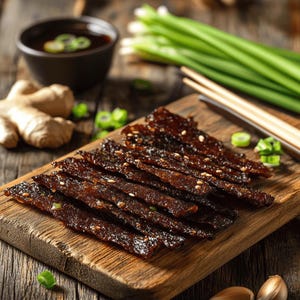 Salmon Jerky Teriyaki Flavor Made In Canada From Wild Canadian Smoked Salmon | Fish Jerky | Food Gift Box | 4 oz Each Bag x 8 Bags