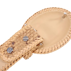 Handgemaakte cowboy-herenriem van echt Birmaans pythonleer. afbeelding 10