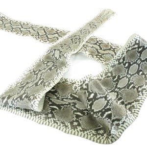 Genuine Reticulated Python Skin Leather Hide Pelt Natural Grade A