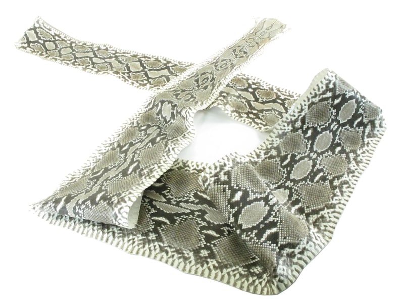 Echtes retikuliertes Pythonleder, Naturqualität A Bild 1