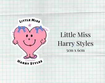 Little Miss Harry Styles Laptop Sticker, Harry Styles Merch