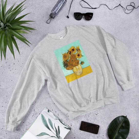 van gogh sunflower sweatshirt