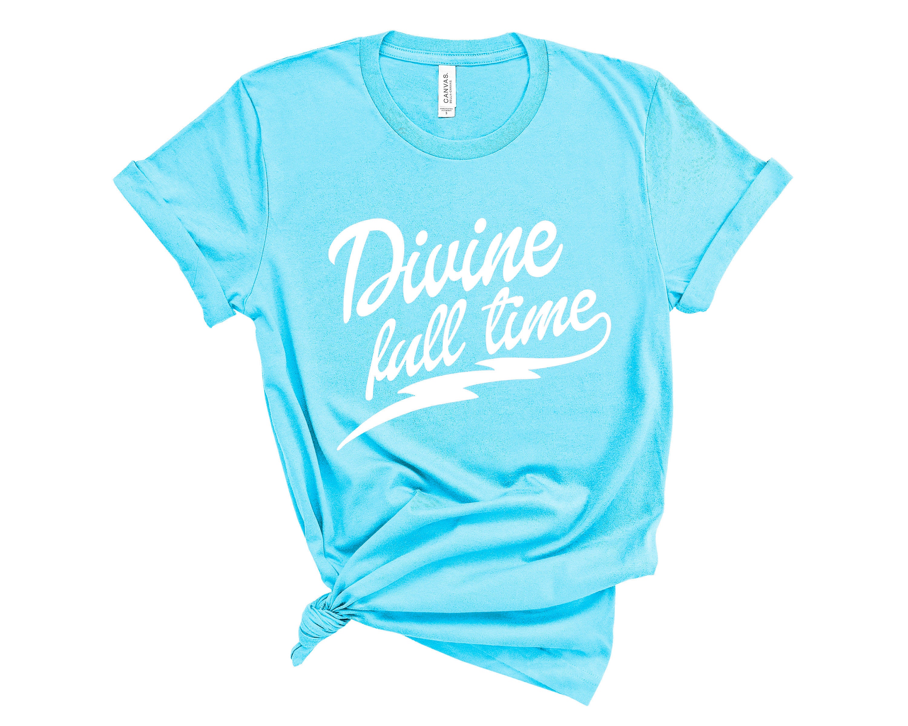 Divine Full Time Shirt, Christian Tees, Spiritual Shirts, Boho T-Shirts Women, Spirituality Gifts, Yoga Apparel, Funny T-Shirts Unisex