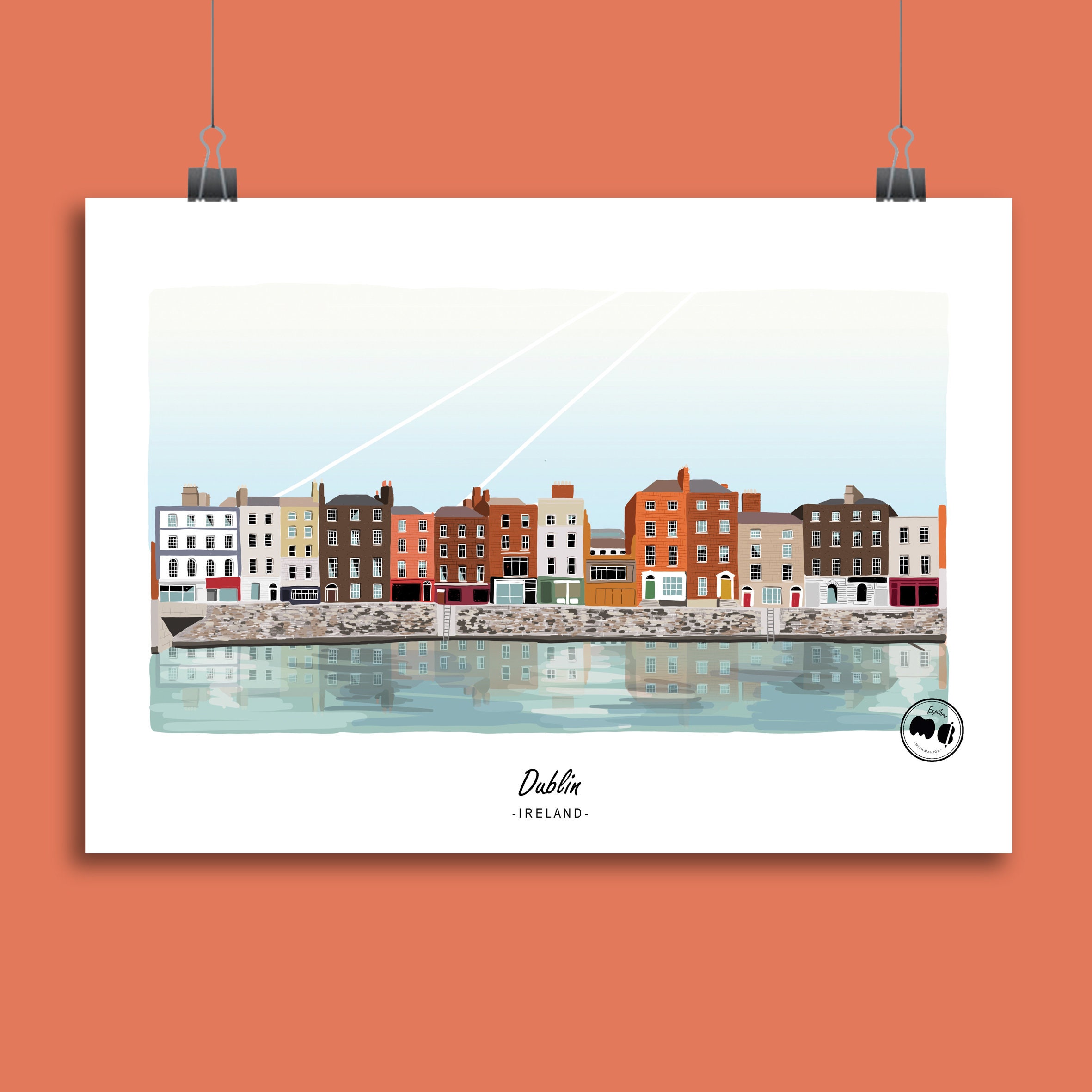 Dublin Print, Liffey River