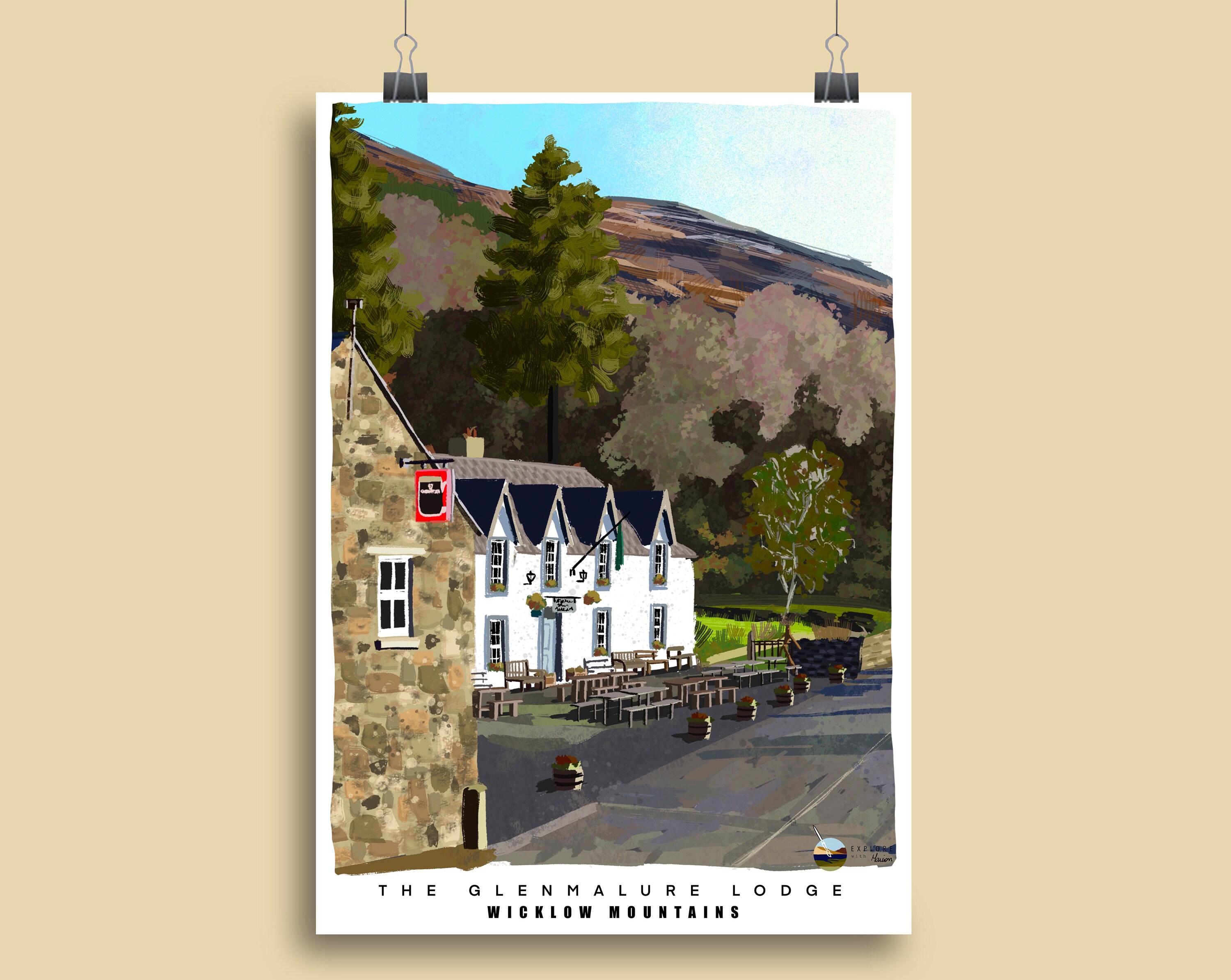 The Glenmalure Lodge, County Wicklow, Ireland. Prints Of Ireland.