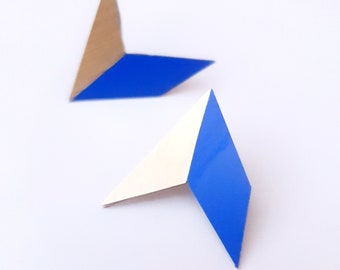 Large Cobalt Ziggy Studs