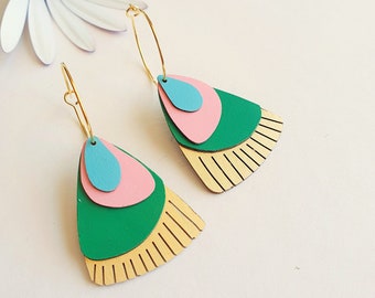 Marcello Western hoop earrings in Capri color