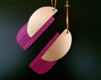 BERLIN UNIK Fuchsia EARRINGS