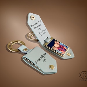 Thoughtful Gift for her him, Custom Photo Keychain, Grandfather, Drive Safe, First Time Mom Dad Birthday, Anniversary, Fathers Day Gift
