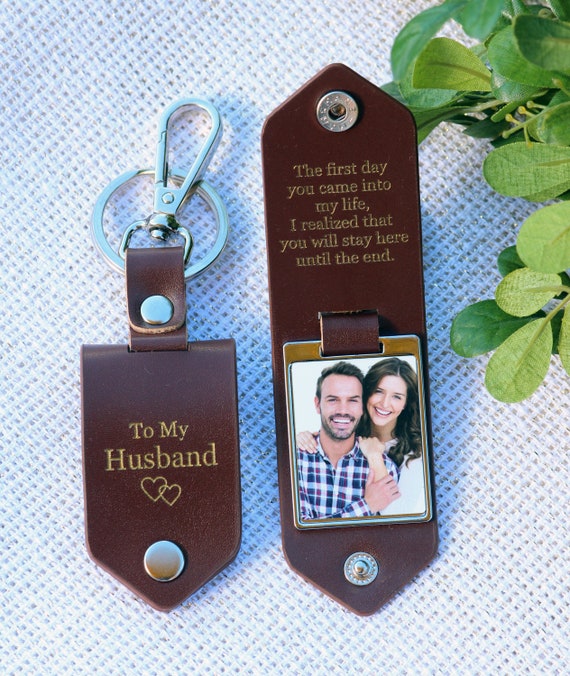 Personalized Leather Double Sided Photo Drive Safe Hidden | Etsy
