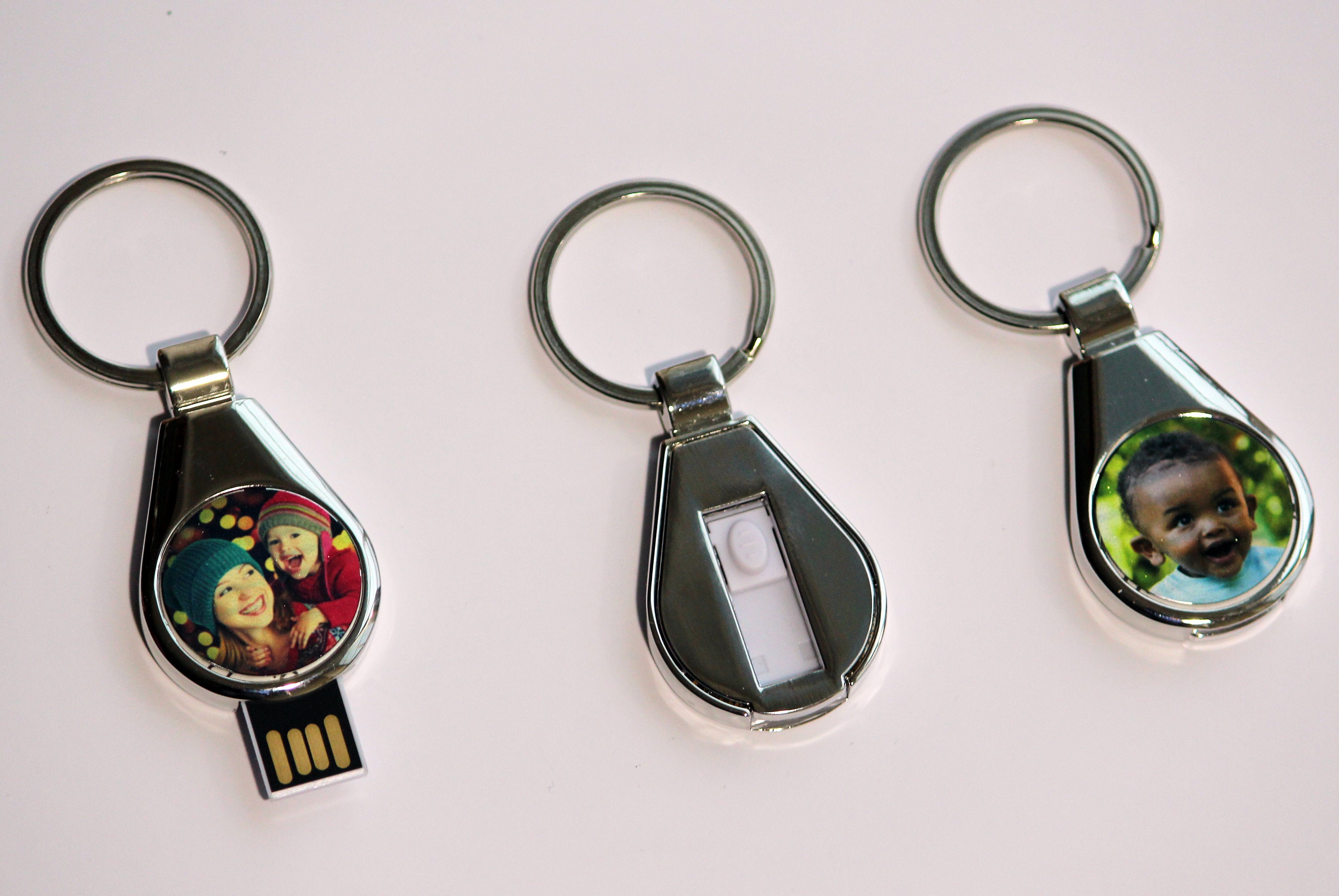 Father's Day Custom USB Flash Drive Photo Keychain Etsy