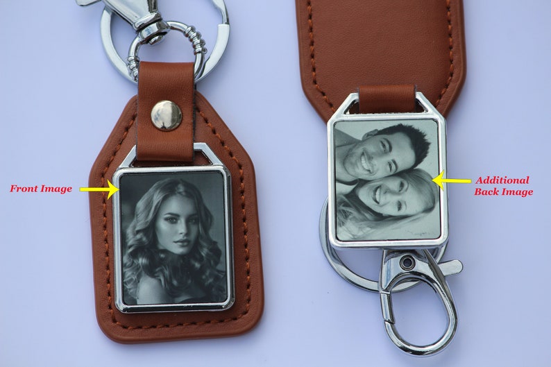 Custom Leather Photo Keychain Drive Safe Keychain Gift for Etsy