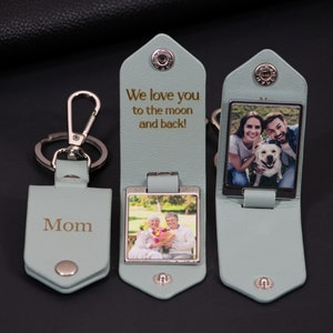 5/10 Photos Keychain KeyRing Picture Women Birthday Mother's Gift Personalised 