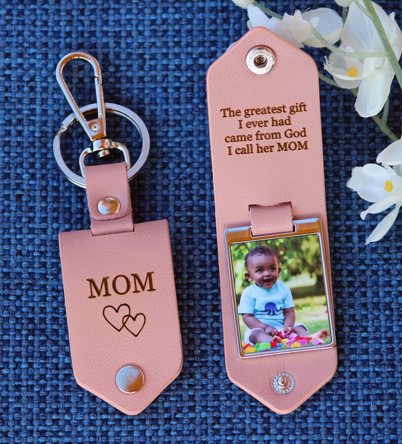 Personalized Double Sided Photo Drive Safe Keychain First Etsy