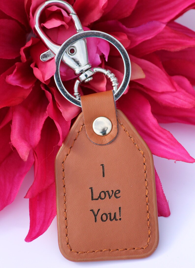 Custom Leather Photo Keychain Drive Safe Keychain Gift for Etsy