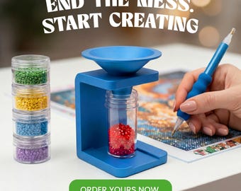 Diamond Art Funnel: Bead Painting, Easy Bead Transfer
