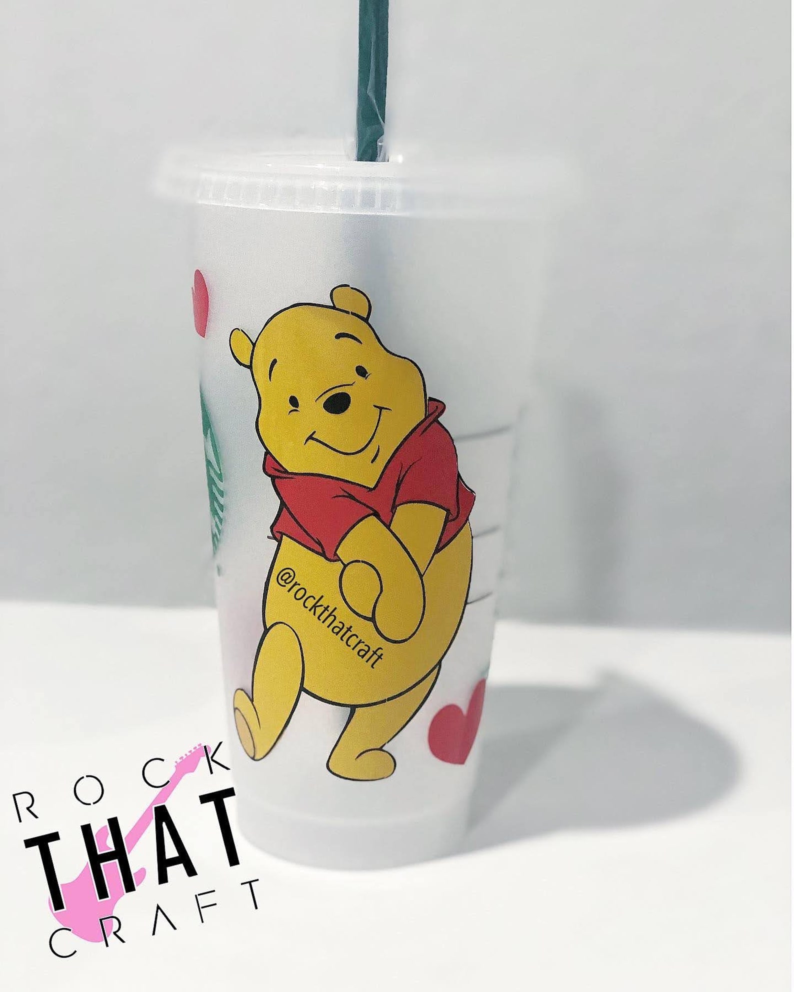 Winnie the Pooh Personalized Starbucks Cup Confetti Color Changing ...