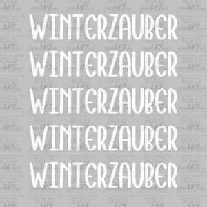 Rub On WINTERZAUBER, E40, Aufkleber, schwarz weiß, Sticker RubOn, Glassticker, DIY, Klötzchen, Schriftzug Frohe Weihnachten, Winter Zauber