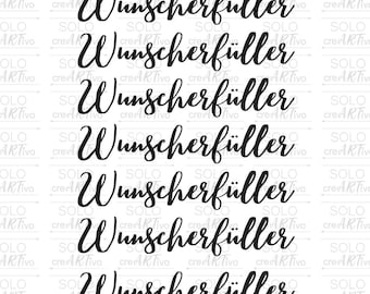 Rub Ons - Wish Granters - E11 - Rimless Rub On Stickers, Test Tube, Wish Stickers for Raysin, Keraflott, Wood, Glass, Wish Fulfillment