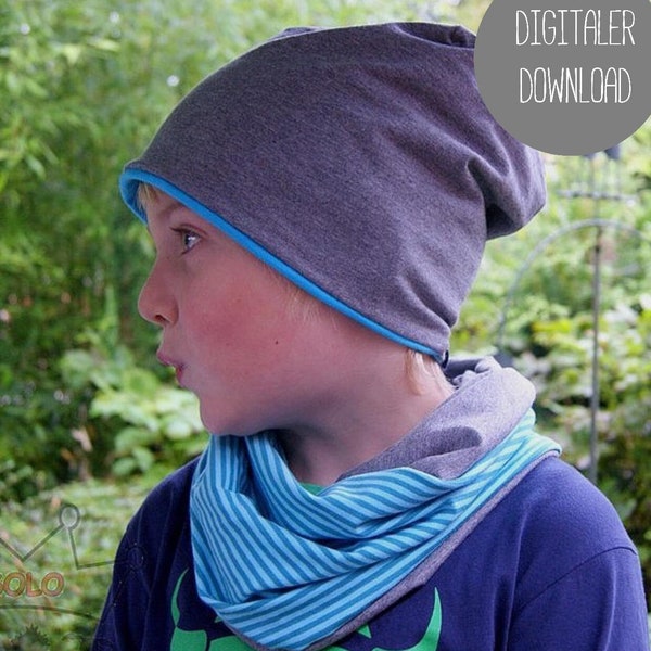 Nähanleitung Wendebeanie mit und ohne Schirm Ebook Anleitung Schnittmuster Pattern Beanie Mütze zum wenden Schirmmütze Only German