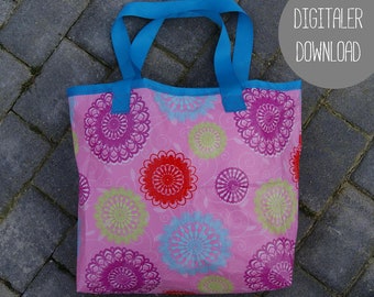 Sewing instructions shopper bag beach bag shopping bag bag big bag BigBag Ebook pattern big bag ONLY GERMAN