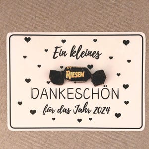 Druckvorlage Dankeschön für das Jahr - kleines Riesen Dankeschön 2024 - Lastminute, PDF, Danke sagen - Danksagung -Dankeskarte - Riesen Jahr