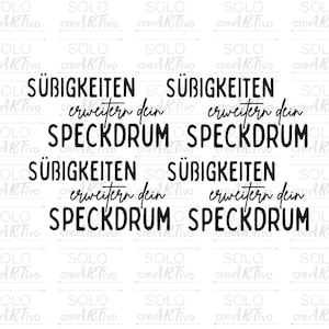 Rub On Süßigkeiten erweitern dein Speckdrum, E110, Aufkleber, Speck, Sticker RubOn Schriftzug Süßigkeiten Sticker Aufbewahrung, schwarz weiß