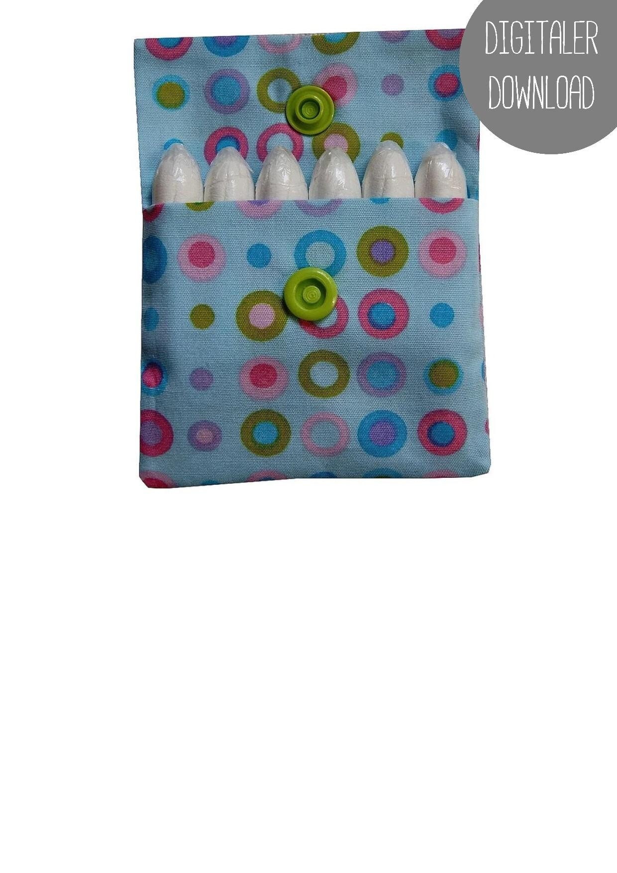 Tampon Case, Sanitary Pad Holder, Clutch Pattern, Tampon Wallet, Pad Holder  PDF Sewing Pattern and Instruction, Instant Download W-e001 