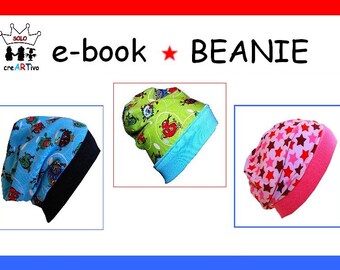 PDF Instructions de couture Bonnet avec poignets Chapeau Chapeau d’hiver Ebook E-Ebook Modèle de couture Modèle SEULEMENT ALLEMAND
