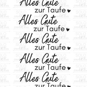 Rub On Taufe E136 Aufkleber, schwarz weiß, Sticker RubOn Schriftzug Klötzchen , Glückwunsch, Alles Gute zur Taufe, Reagenzglas, Taufgeschenk