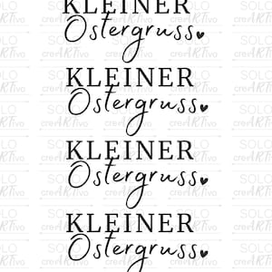 Rub Ons - Kleiner Ostergruß - E78 - randlose Rubons Sticker, Sticker für Raysin, Keraflott, Holz, Glas, Ostern, Grüsse, Aufkleber, RubOn