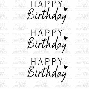 Rub Ons - Happy Birthday, E113 - randlose Rubons Sticker, Sticker Raysin, Kuchenstück, Tortenstück, Geburtstagskuchen, Aufkleber Geburtstag