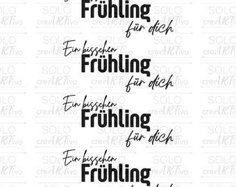 Rub-on stickers for spring - A little bit of spring for you, black or white, 4 stickers, item E194