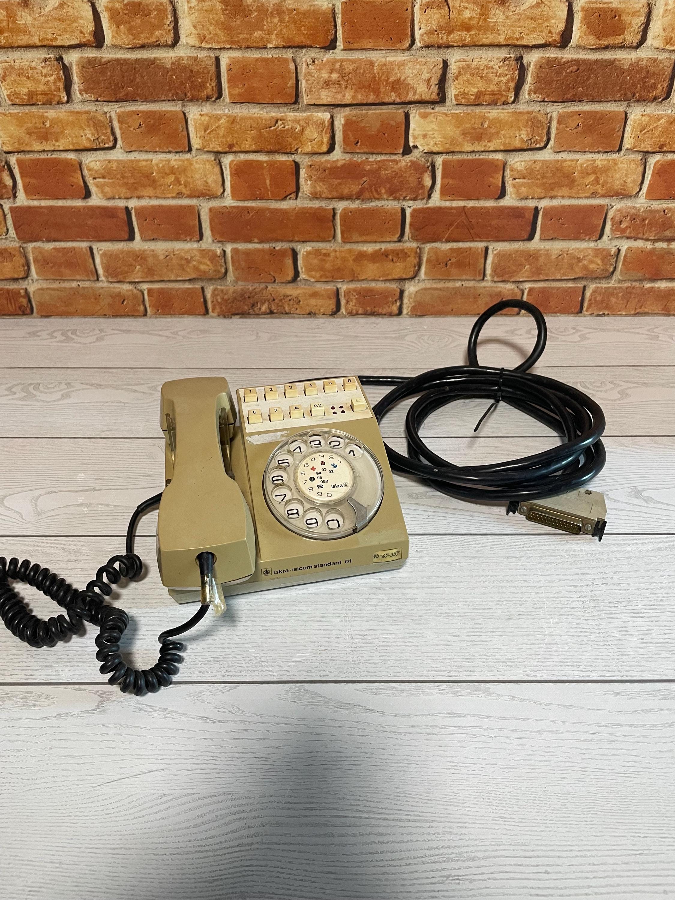 ISKRA レトロ電話機 ぶーやん。さん専用】iskra 電話機(アンティーク) ISKRA レトロ