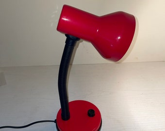 Vintage Gooseneck Table Light / Desk Lamp / Bedside Lamp / 70&#39;s Retro Lighting /