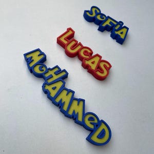 Placa de nombre estilo anime impresa en 3D / regalo para niños / regalo personalizado para niños / regalo para ella / regalo para él