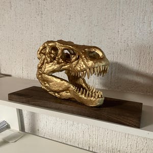 Rex Dinosaur 3D printed skull / tyrannosaurus rex skull replica/ t-rex skull/trex skull/ skull decor, skull replica, dinosaur skull