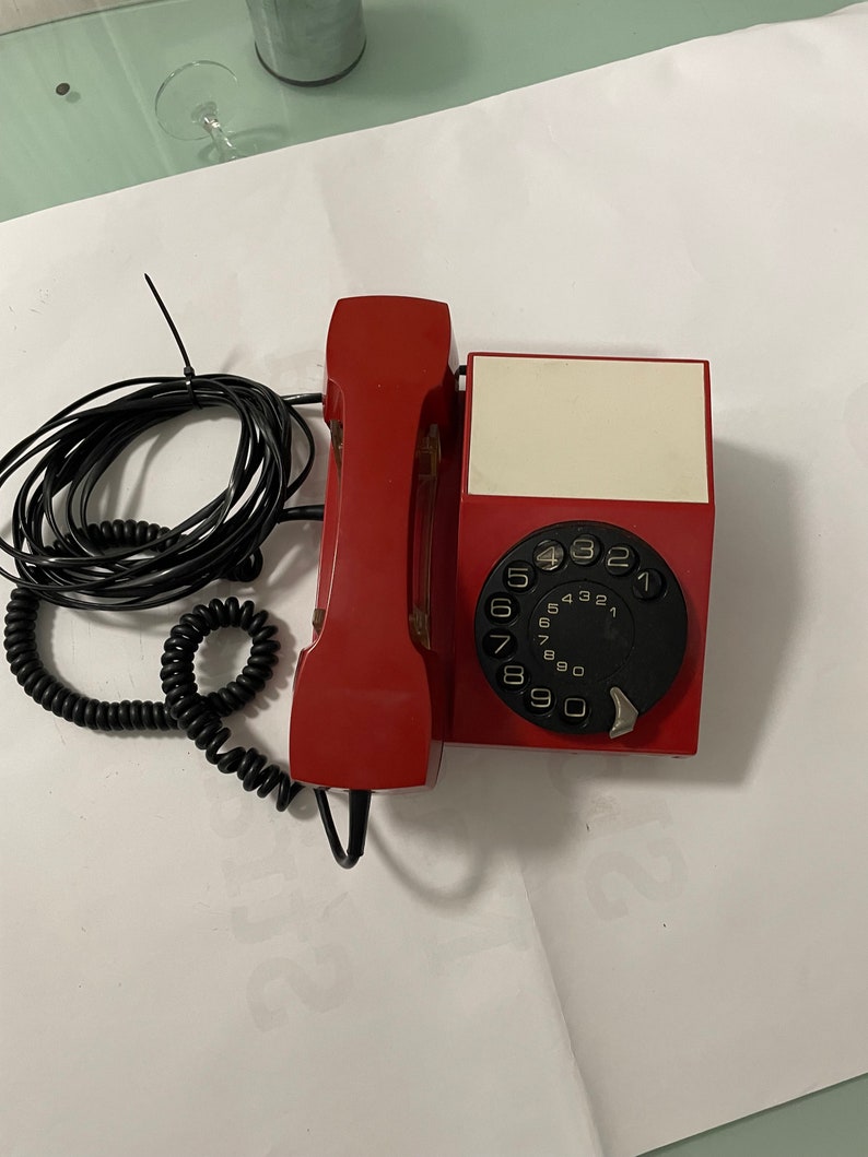 Vintage Rotary Telephone ATA 32 by Iskra / 70's Phone / Etsy