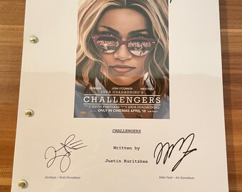 Challengers Movie Script Screenplay Gift for Film Movie Lovers Gift Idea Movie Memorabilia Gift for Friend Gift Ideas