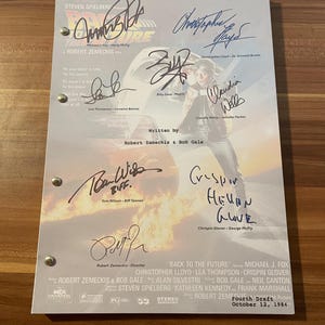 Regreso al futuro (1984) Guión cinematográfico, colección privada, edición limitada