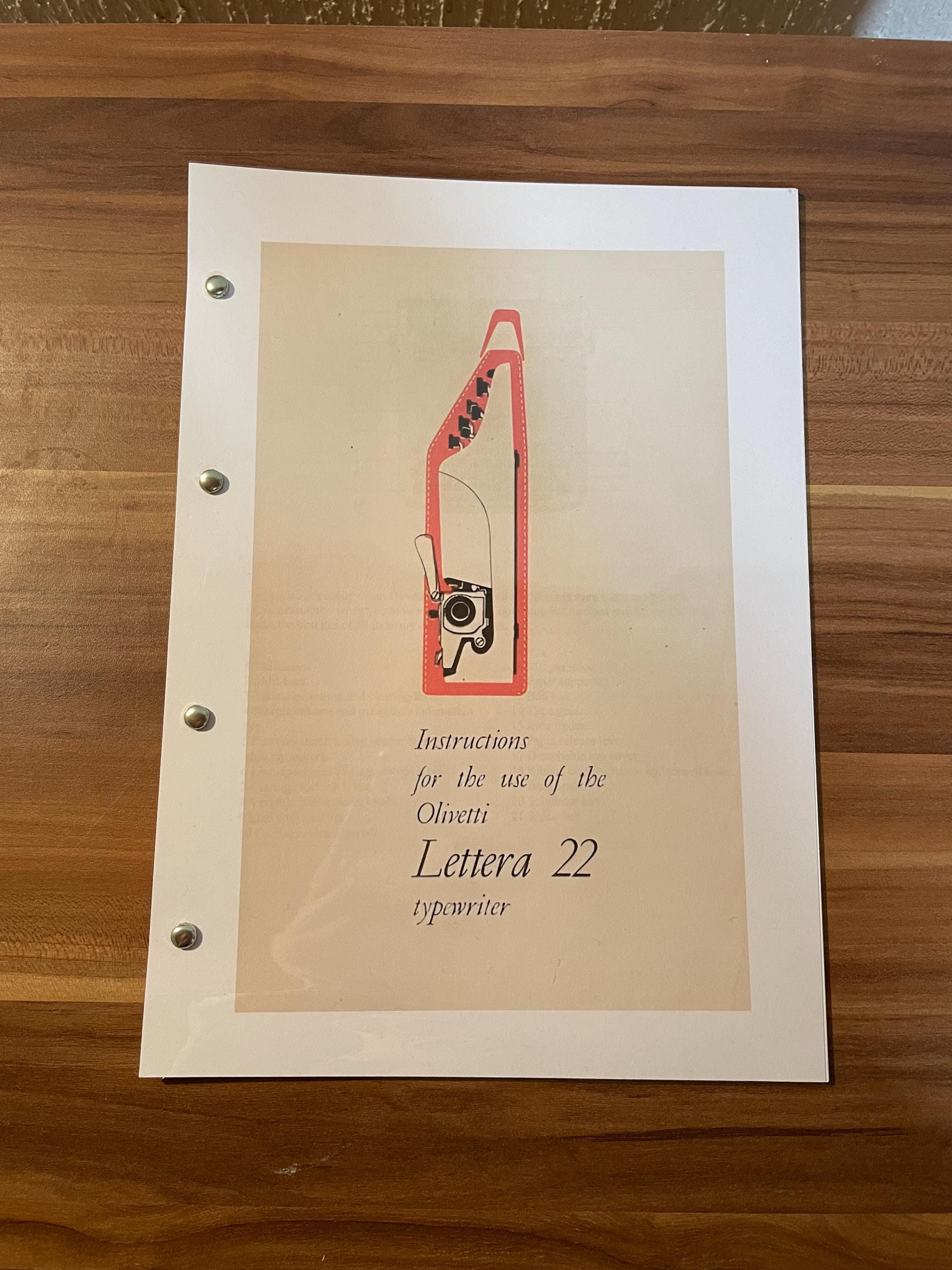 Olivetti Lettera 22 - Etsy