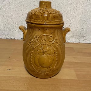 Vintage Ceramic Rumtopf Jar, W. Germany, Fruit Preserving