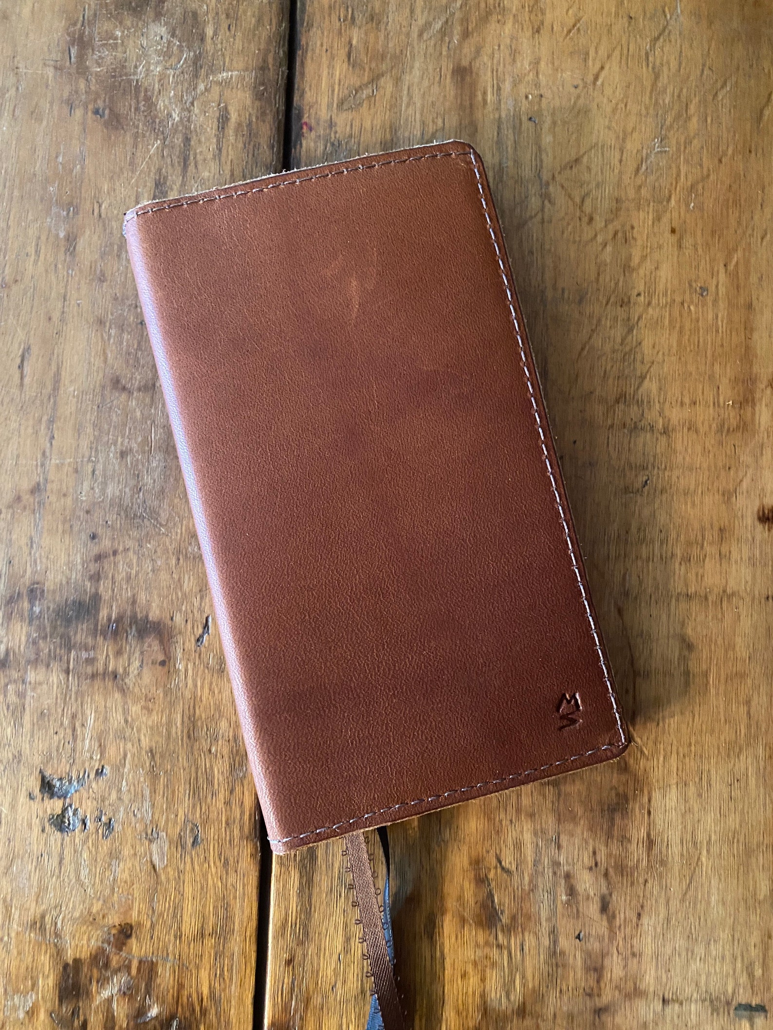 Daytimer Calendar Genuine Leather Cover Case With Pen Pencil Etsy